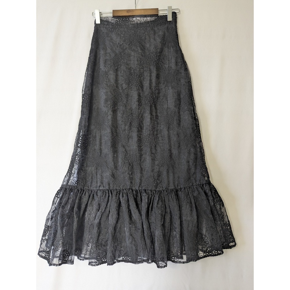 Black Lace Maxi Skirt
